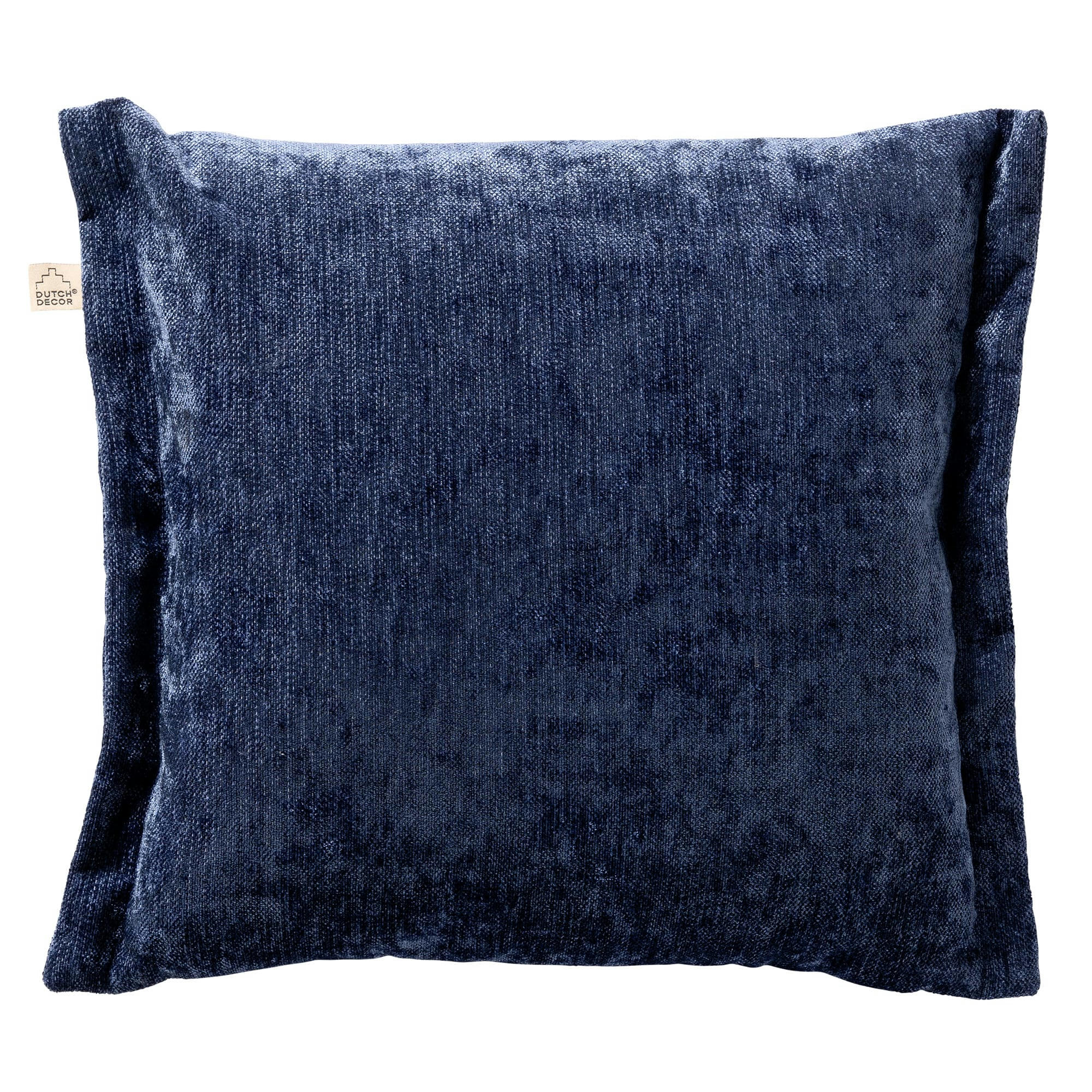 - Housse de coussin bleu en polyester-45x45 cm uni