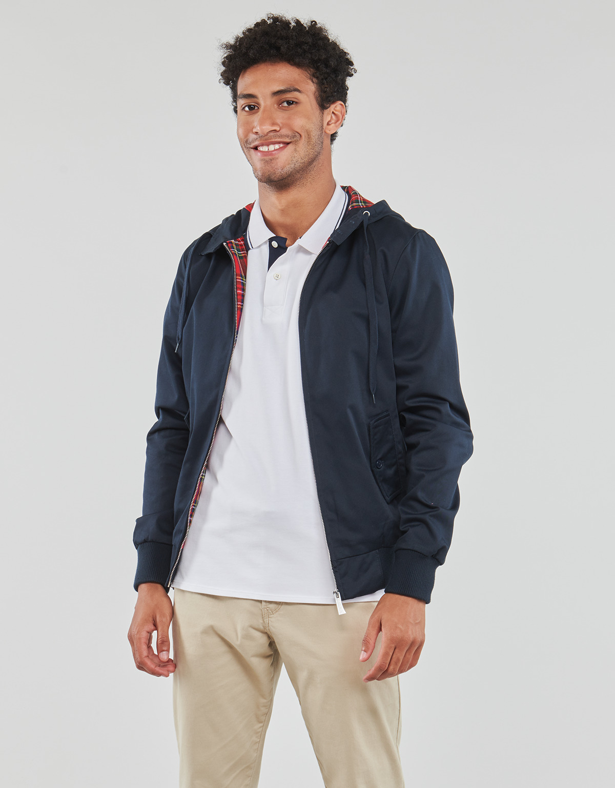 Harrington - HGO HOODED RECYCLED - Marine