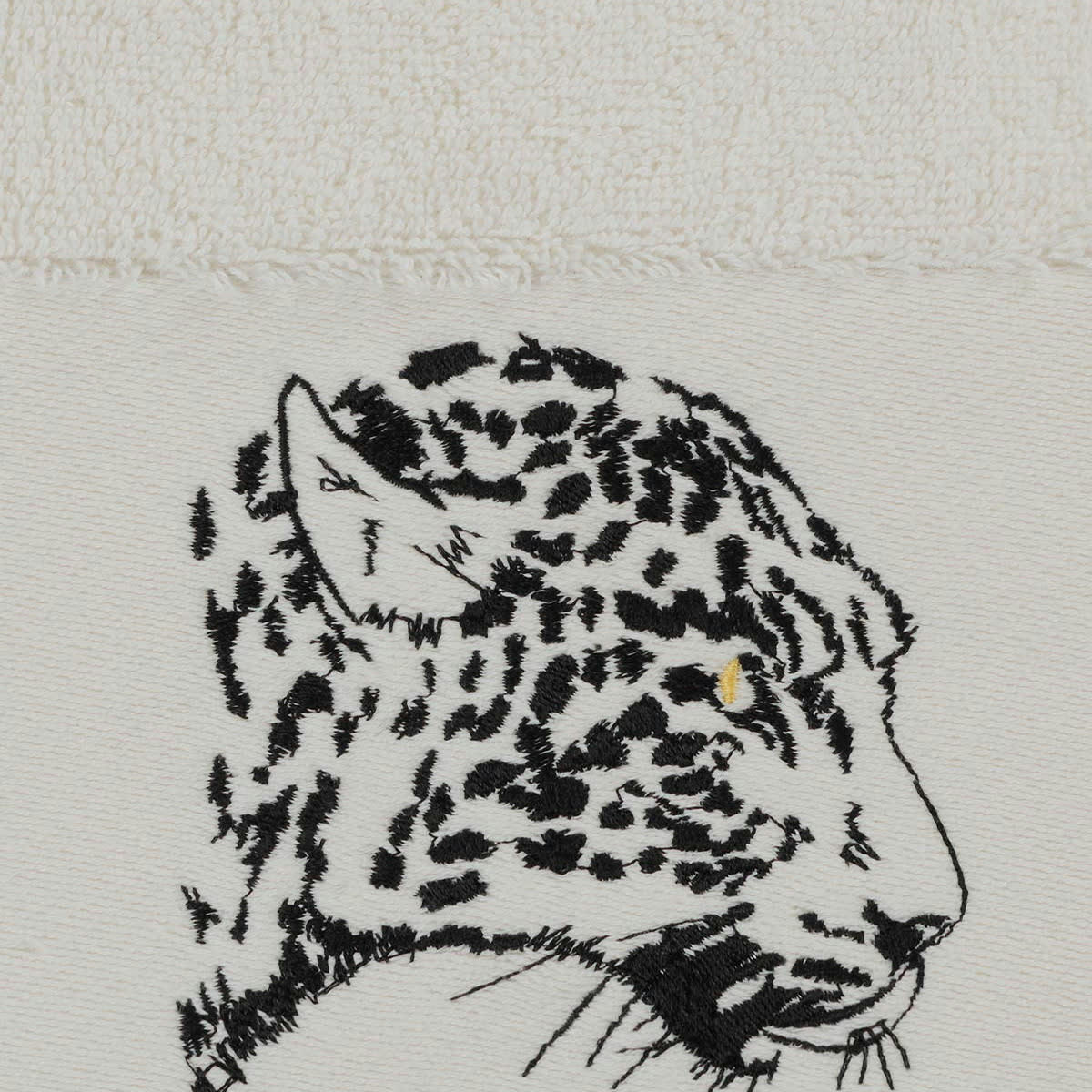 BAGHERA - Serviette de toilette en coton Ecru 50x100 cm