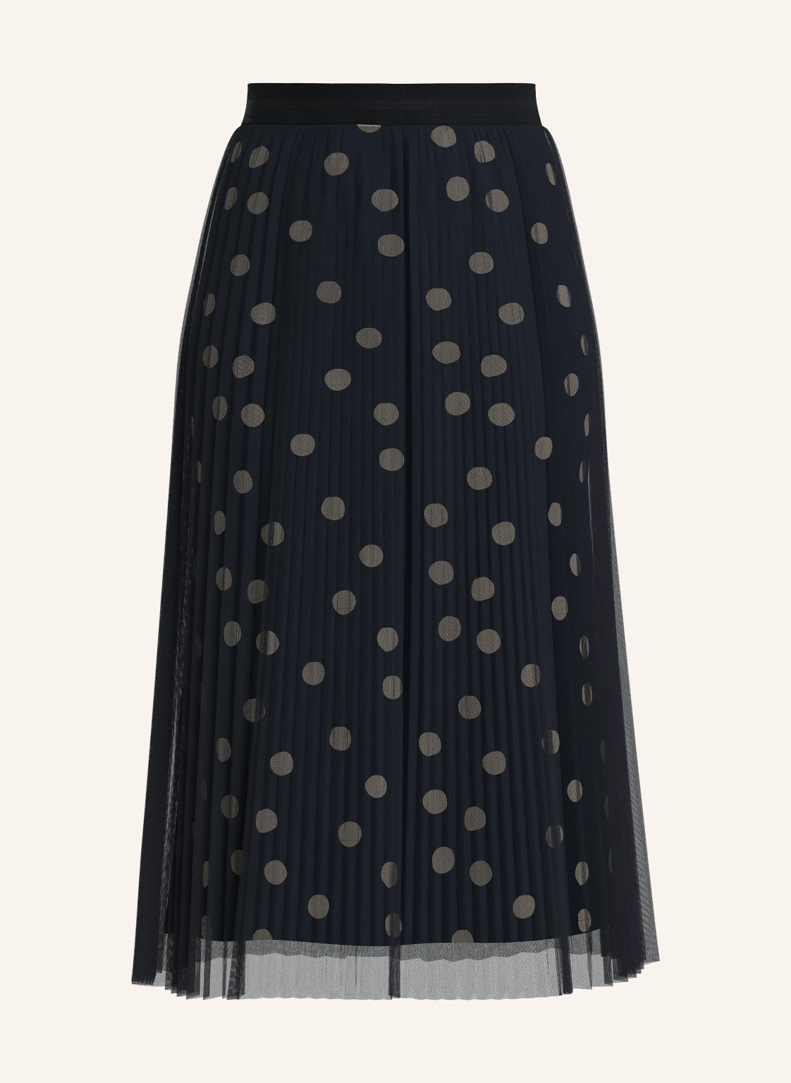 s.Oliver BLACK LABEL Mesh-Rock mit Plissees