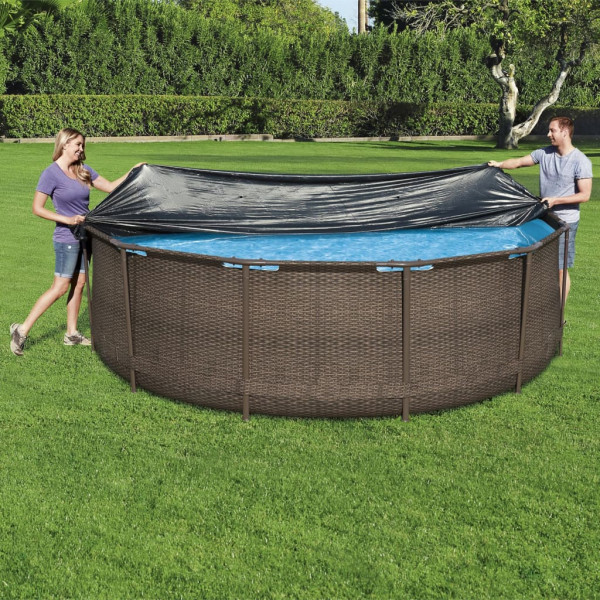 Bestway Pokrywa na basen Antracyt 366 cm PVC