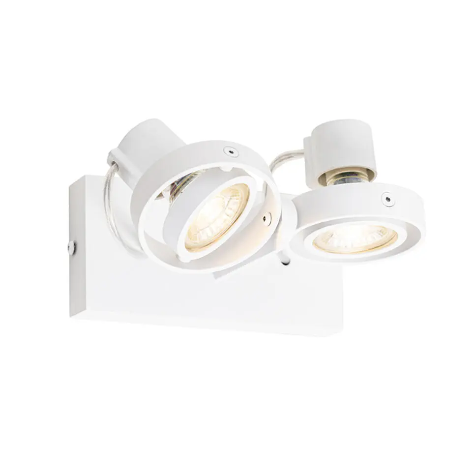 Qazqa verstelbare plafondspot master wit gu10