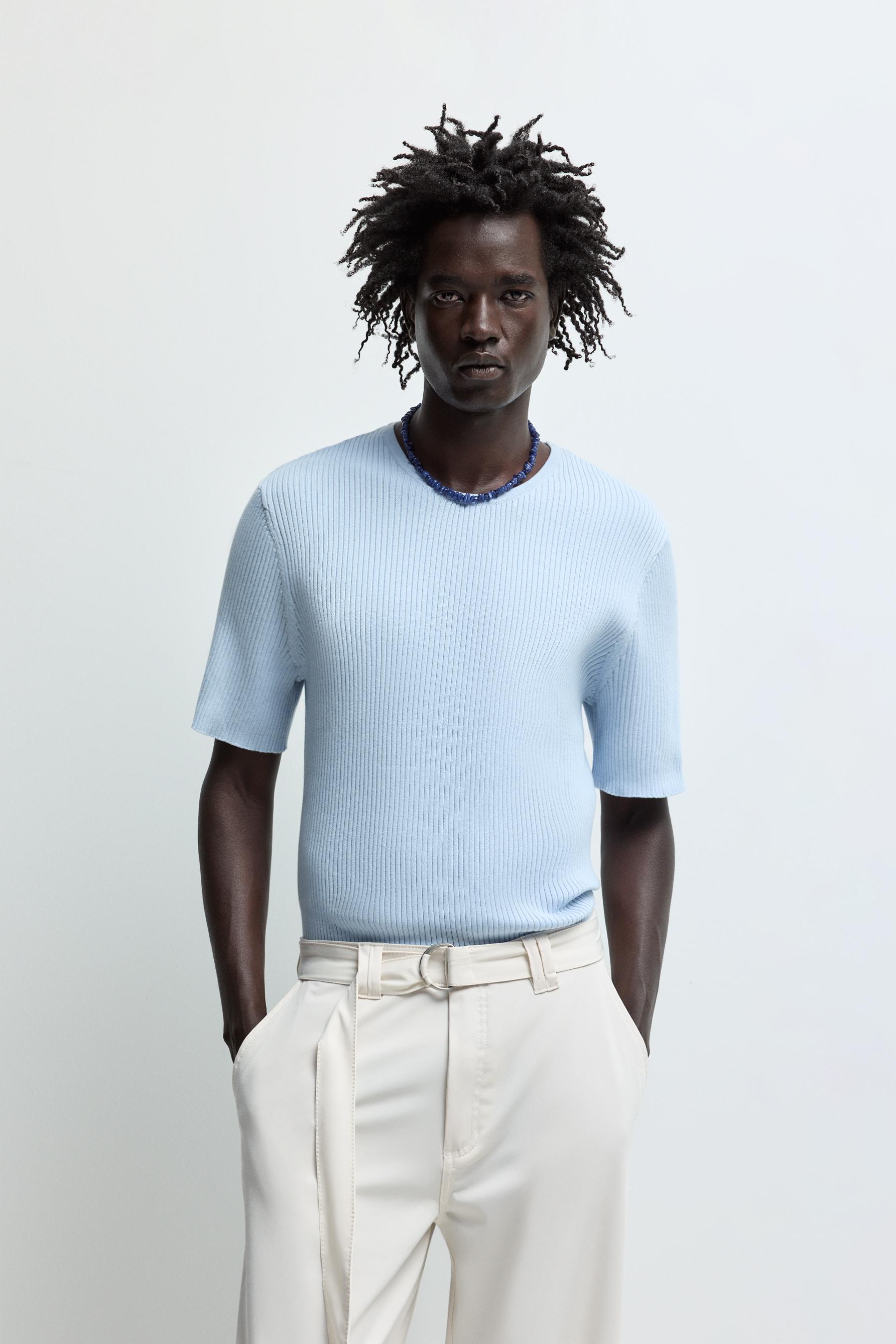 Camiseta punto slim fit