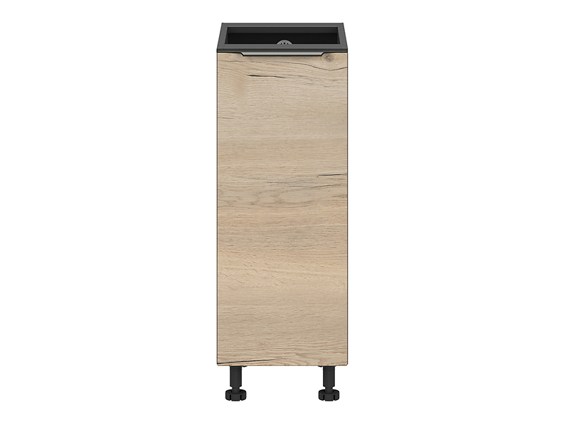 Szafka kuchenna dolna Sole L6 30 cm z koszem cargo dąb halifax natura