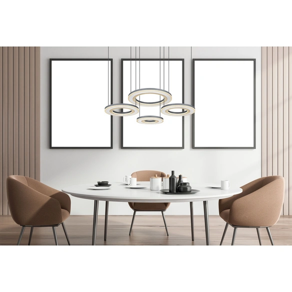 Hängeleuchte, (BxHxL): 50 x 120 x 100 cm, Metall 80 W