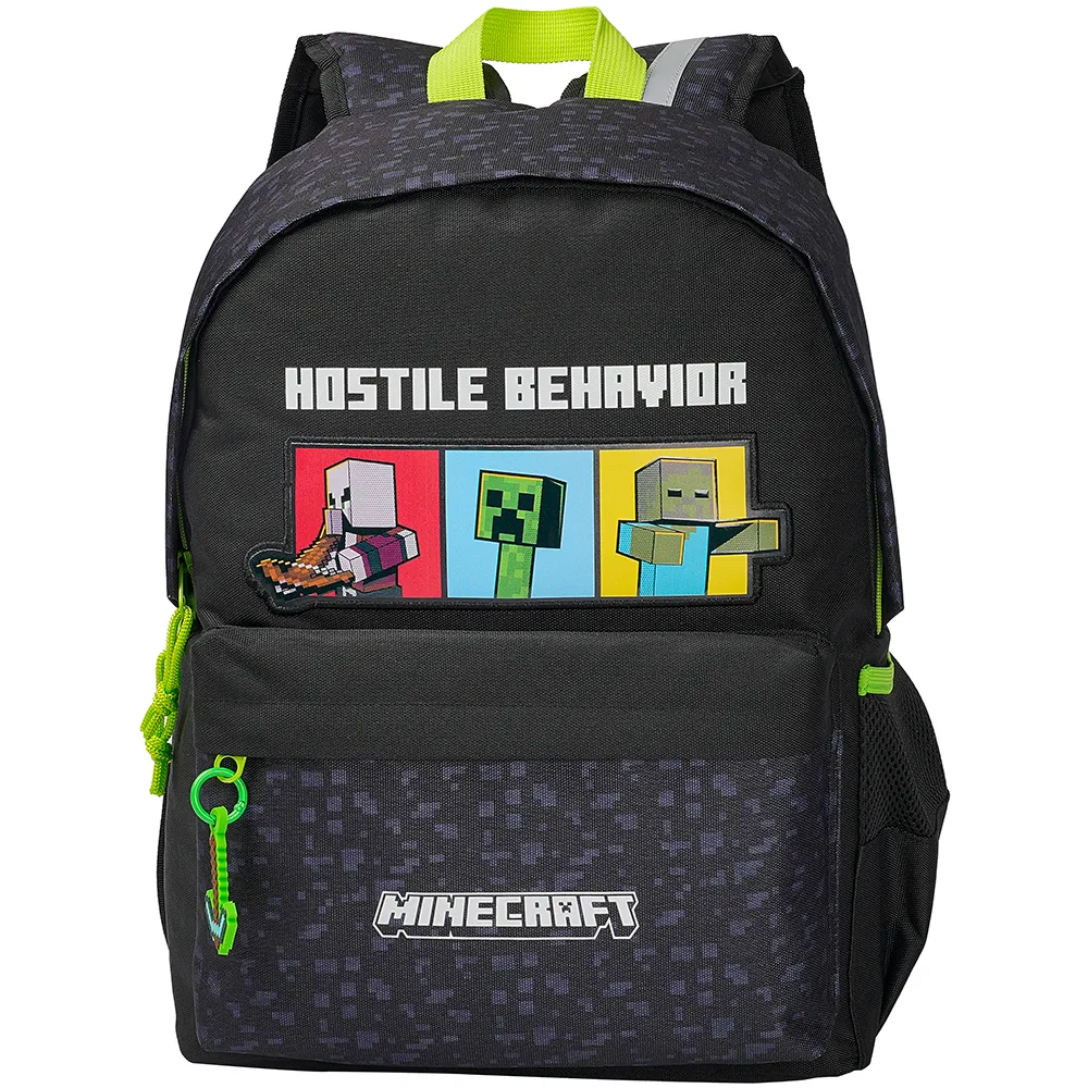 Cyp Brands Minecraft Juvenil Adaptable Hostile Behavior 42.5x31x13.5 cm 18L backpack