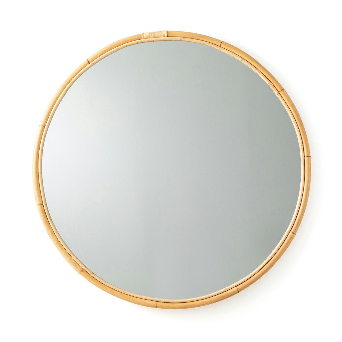 Miroir rond en rotin Ø120 cm, Nogu