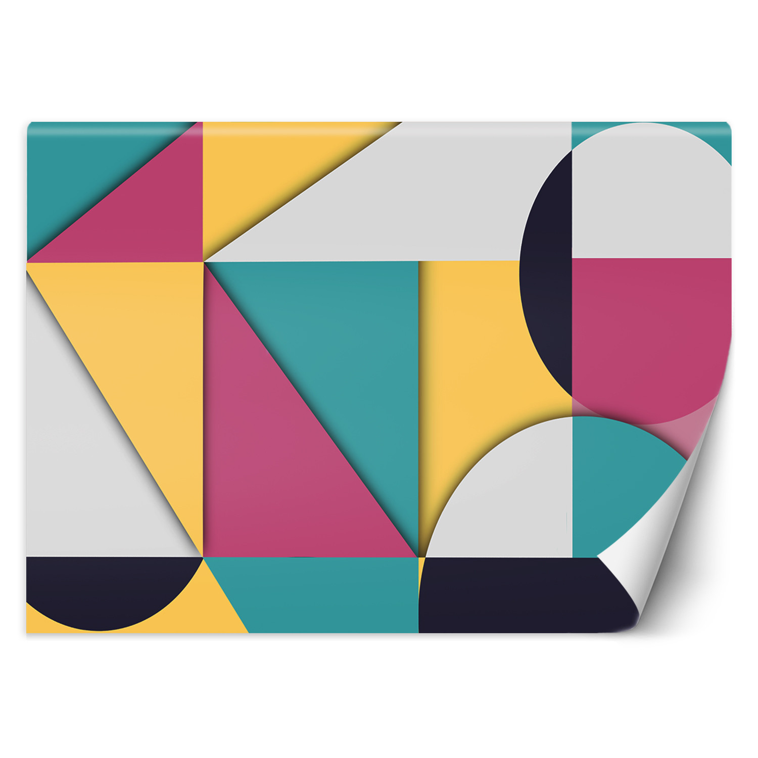 Feeby Fototapeta, Kolorowe geometryczne kształty abstrakcja 150x105