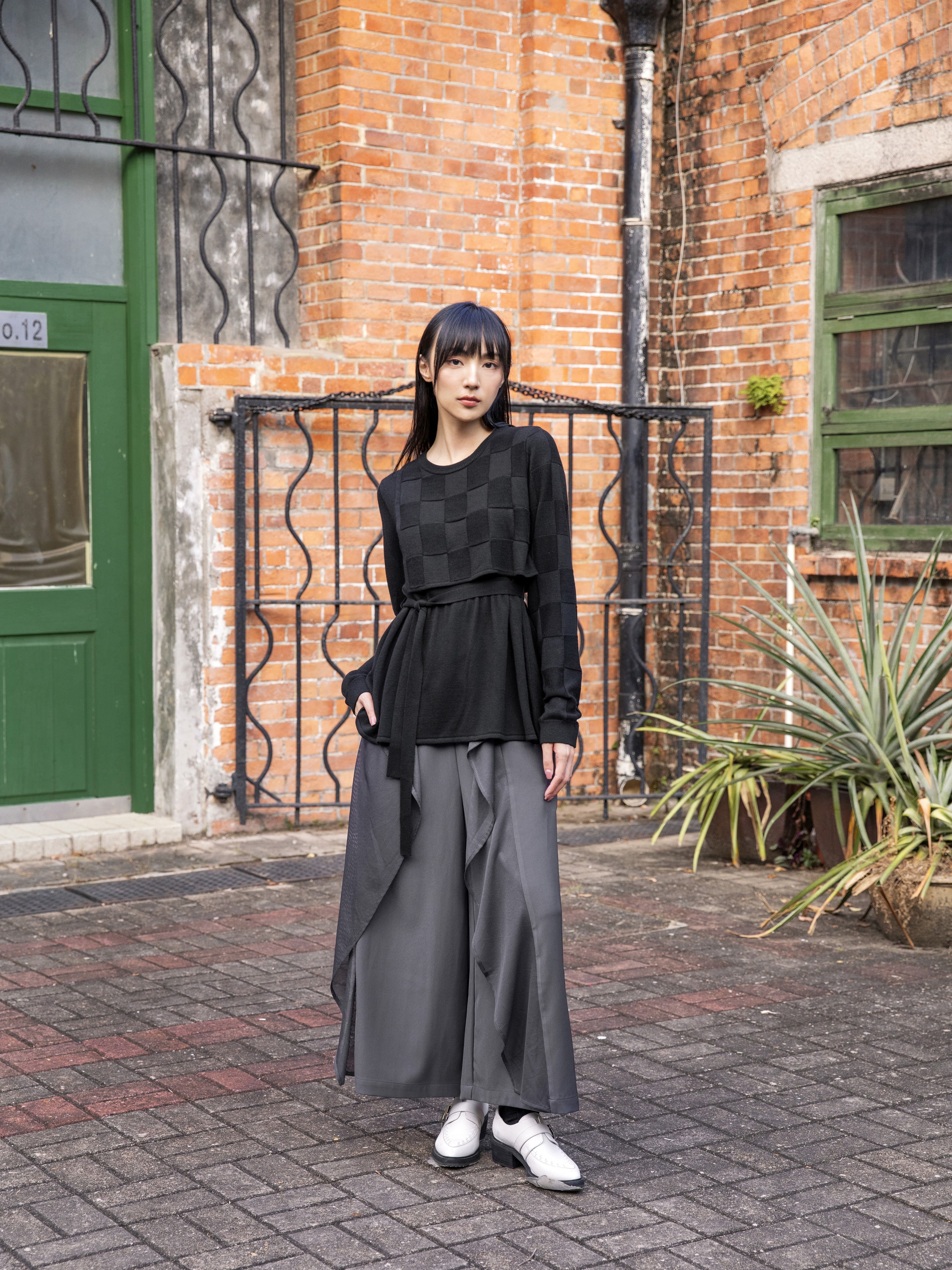 Geometric Knitted Top - 25WDT273X