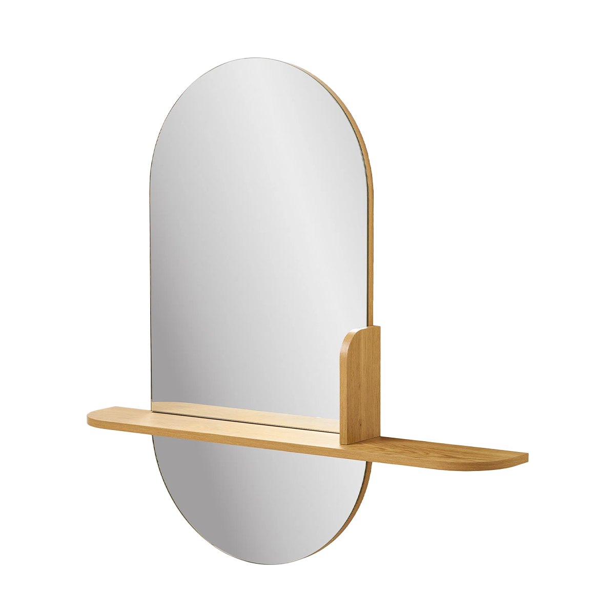 Artichok Febe Wandspiegel Met Houten Plankje - 95 x 92 cm