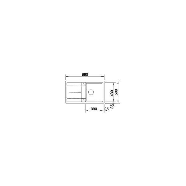 Evier Blanco Metra 5S-F Silgranit - CAFE - Vidage : Automatique