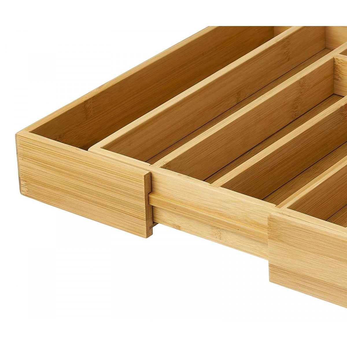 BAMBOU - Range-couverts organiseur bambou extensible