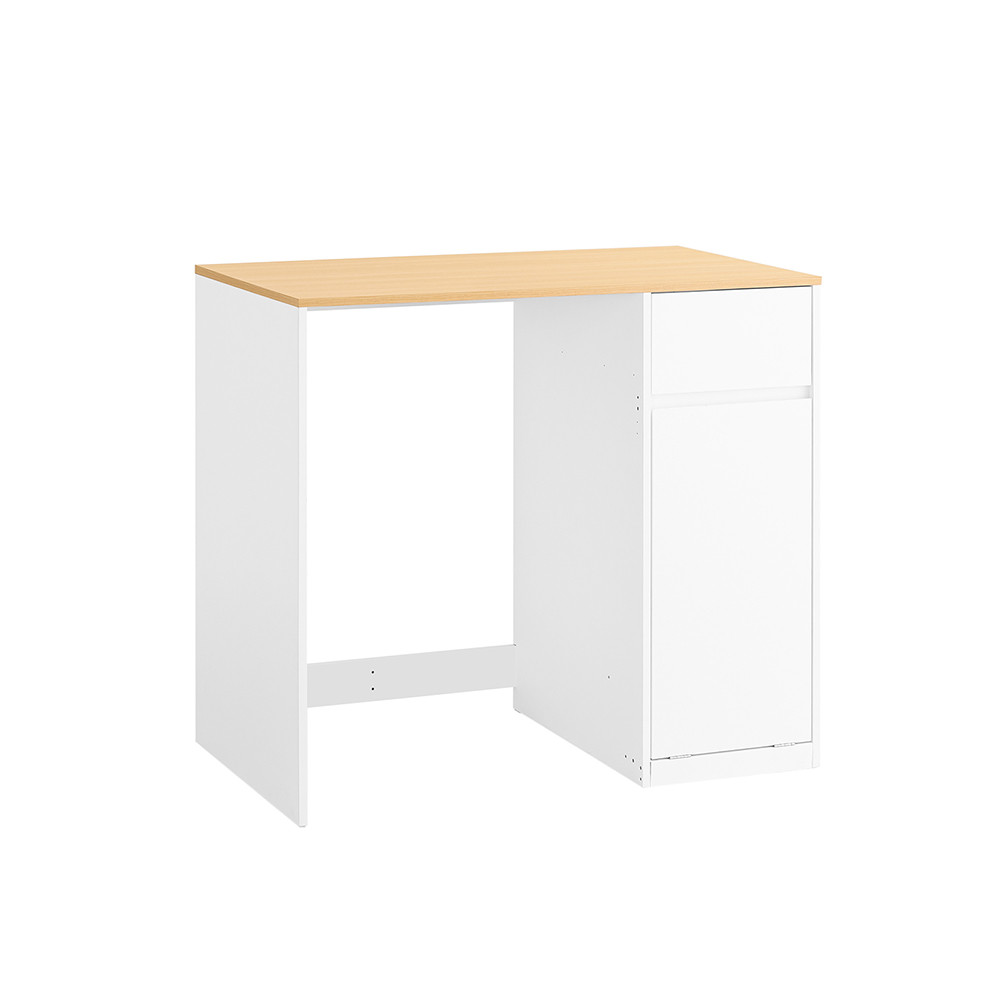 SoBuy Szafka na bieliznę z 1 szufladą Biały 100x60x90cm Nordycki BZR217-NW