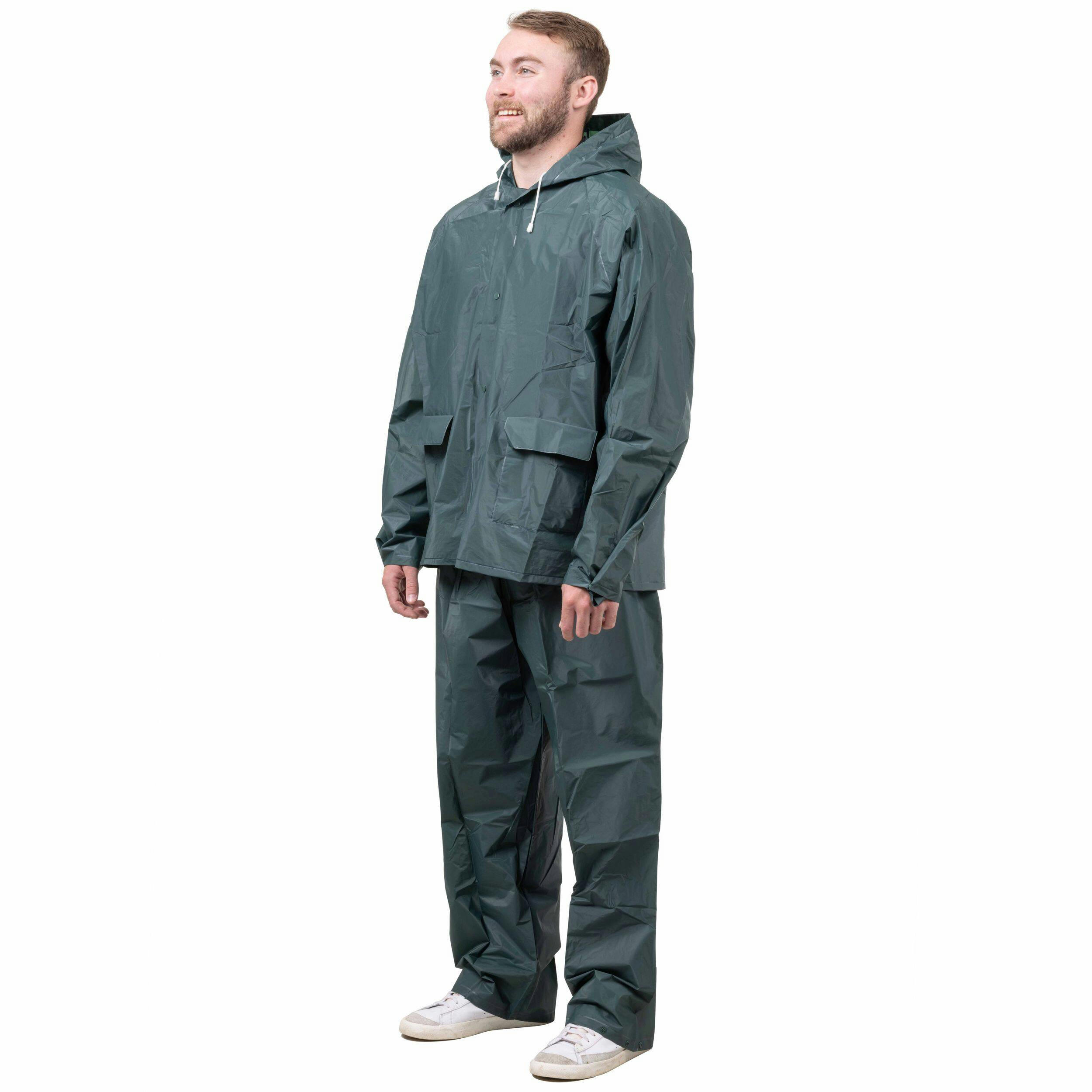 Huntworth Men's PEVA Rain Suit, Green