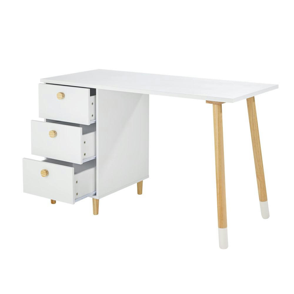 Mika - Plateau pour bureau blanc L120