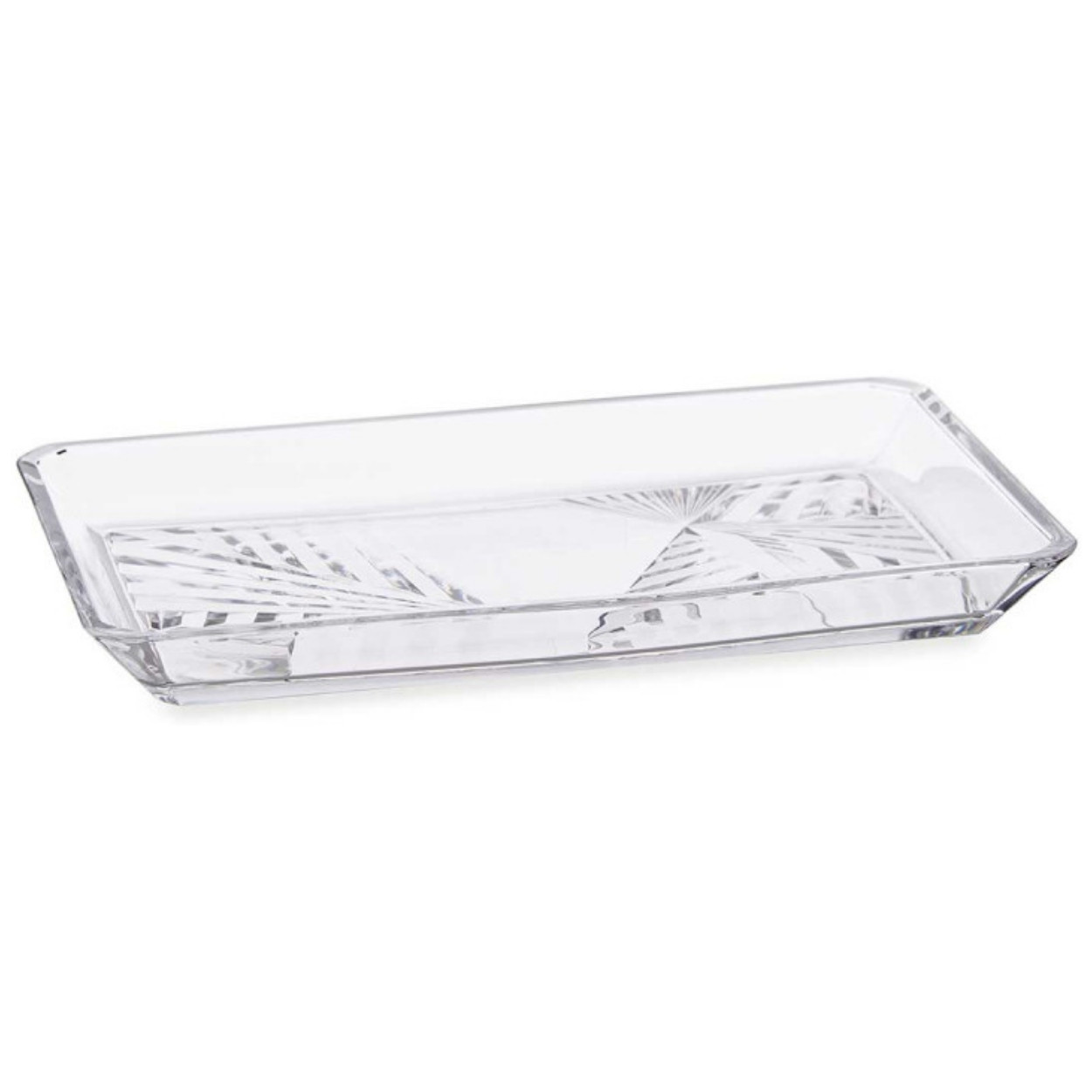 Szklana taca MADLEN27,5x16,5 cm nowoczesna dekoracyjna