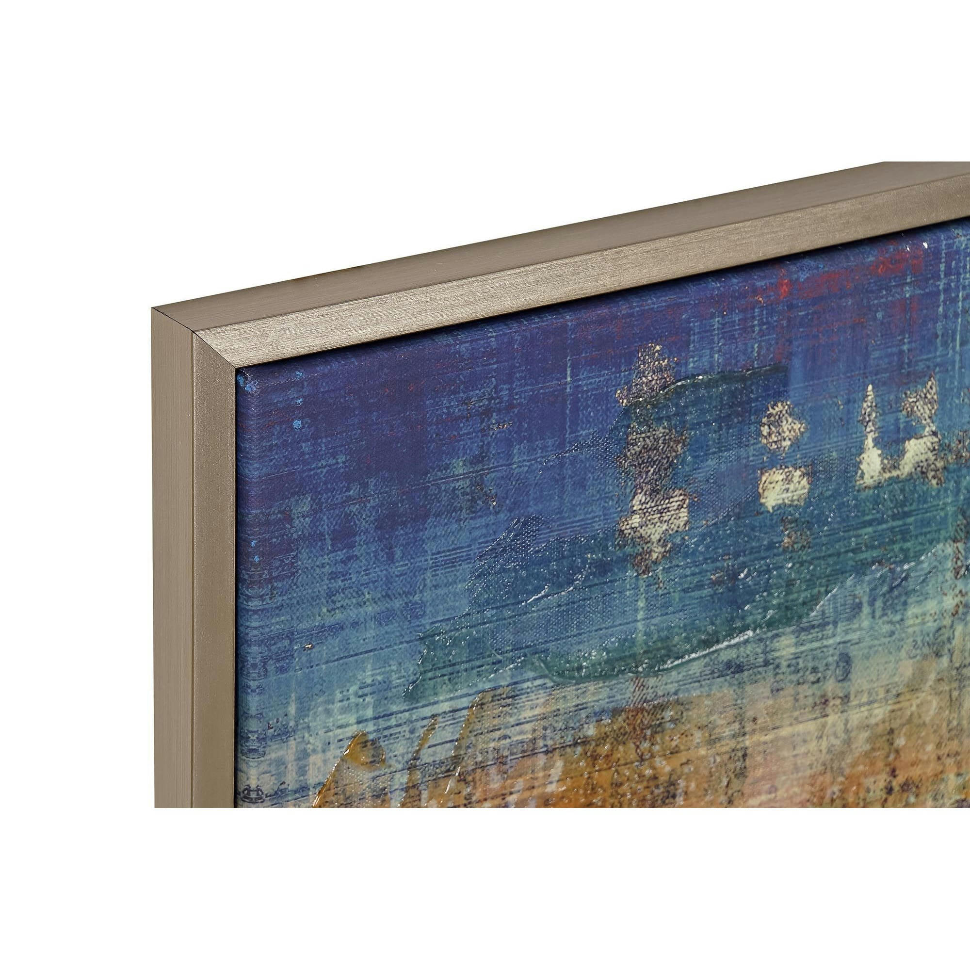 - Set de 2 cadres décoratifs abstraits - 43x2.5x53cm