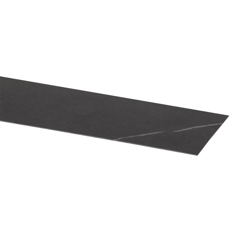 Bande de chant pour plan de travail Marbre noir 3,8 cm 2 pièces CANDO
