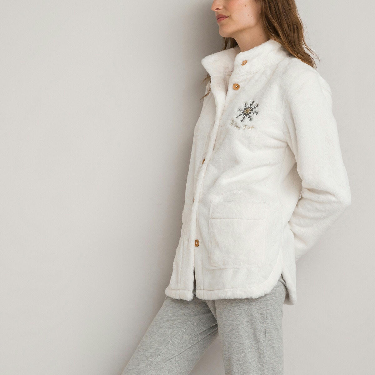 Veste de pyjama, maille polaire peluche