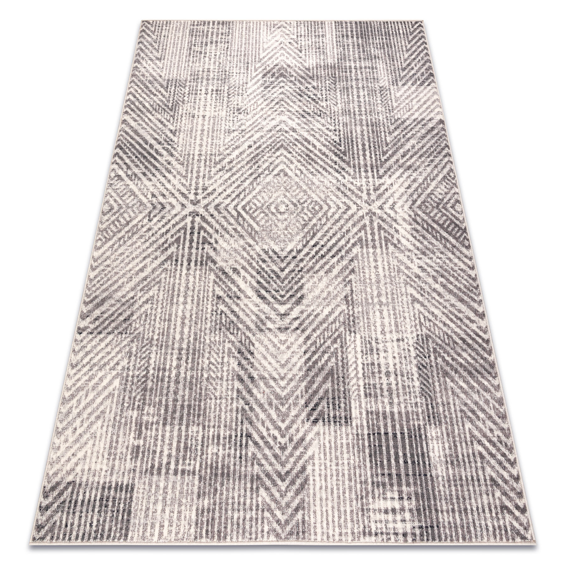 Dywan wełniany ANGEL 7890 / 52042 Jodełka, chevron beż / 80x150 cm