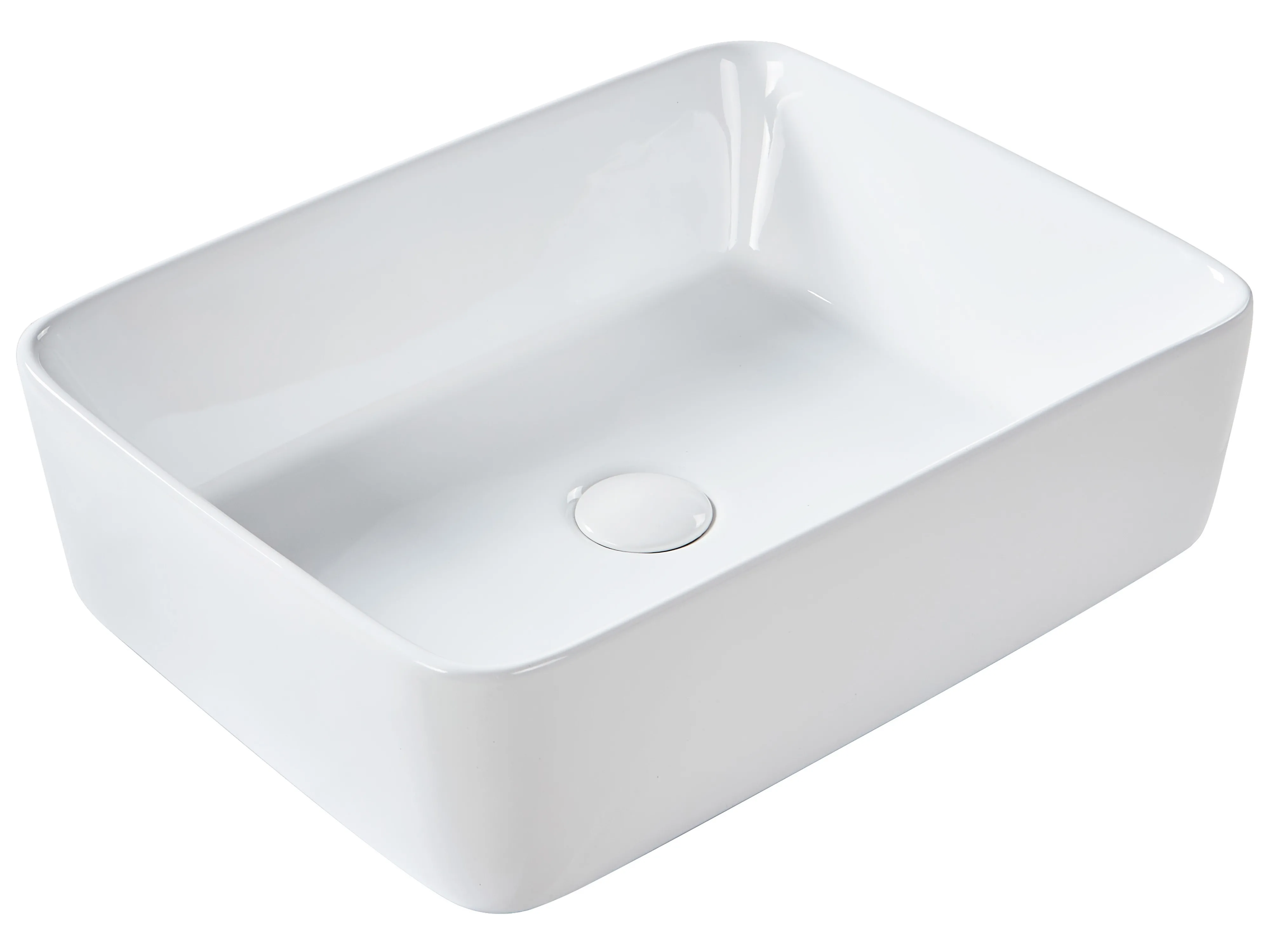 Countertop Basin TRAVESIA 490 x 380 mm Ceramic White