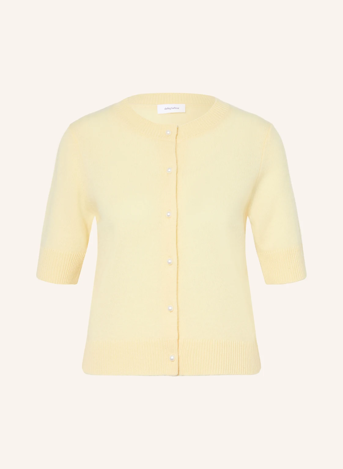 darling harbour Strickjacke mit Cashmere und 3/4-Arm