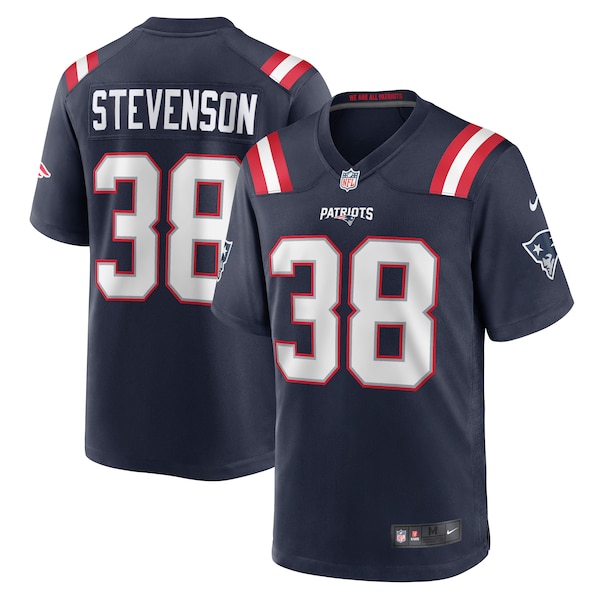 Rhamondre Stevenson New England Patriots Nike Game Jersey - Navy/Red/White