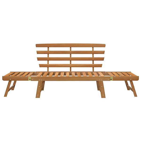 Banc de jardin 2-en-1 meuble de bois Helloshop26