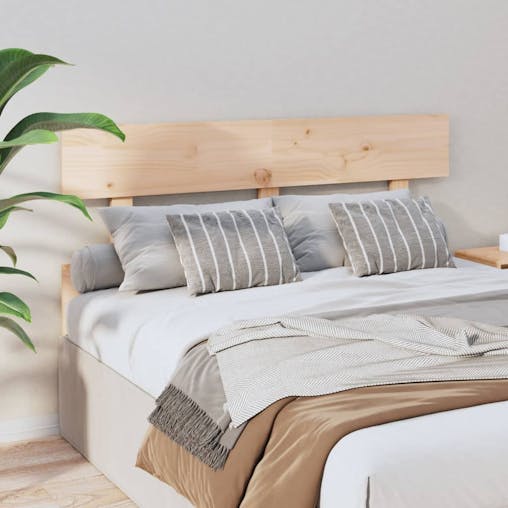 NNEVL Bed Headboard 184x3x81 cm Solid Wood Pine