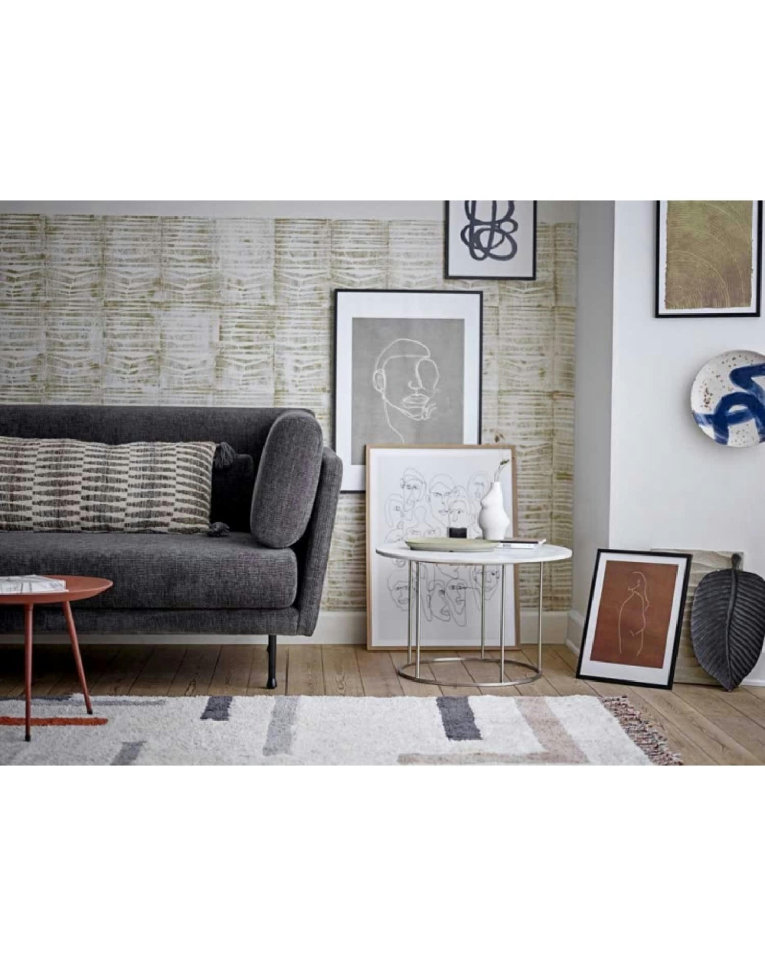 EXPRESSION - Vase Louka en grès céramique blanc H18 cm