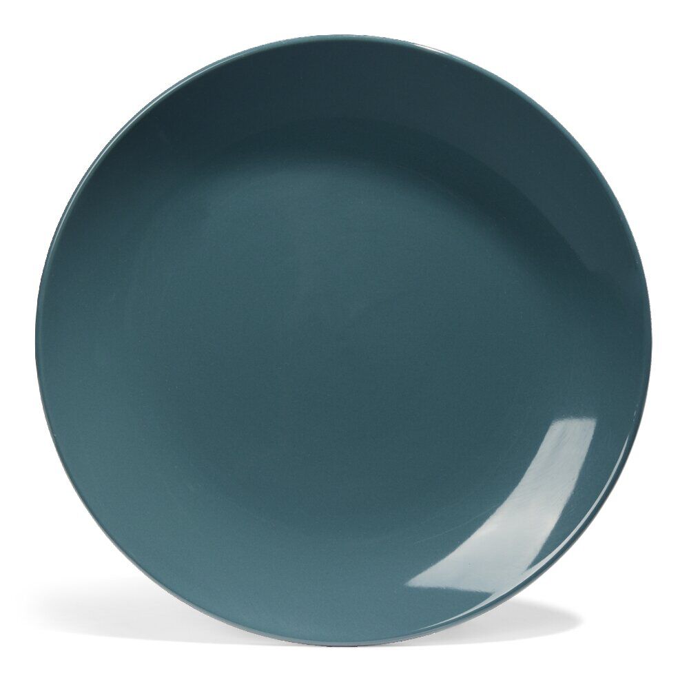 Assiette plate Madrid faïence bleue Ø27cm