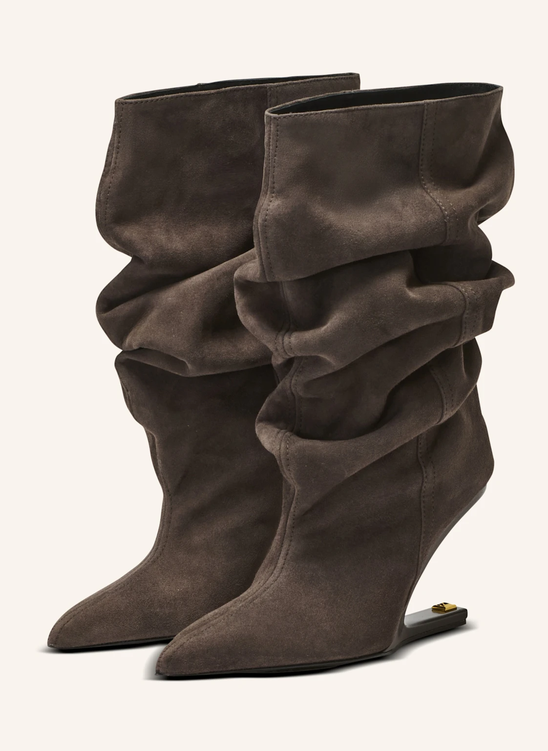 BALMAIN „No Wedge“-Stiefeletten aus Wildleder