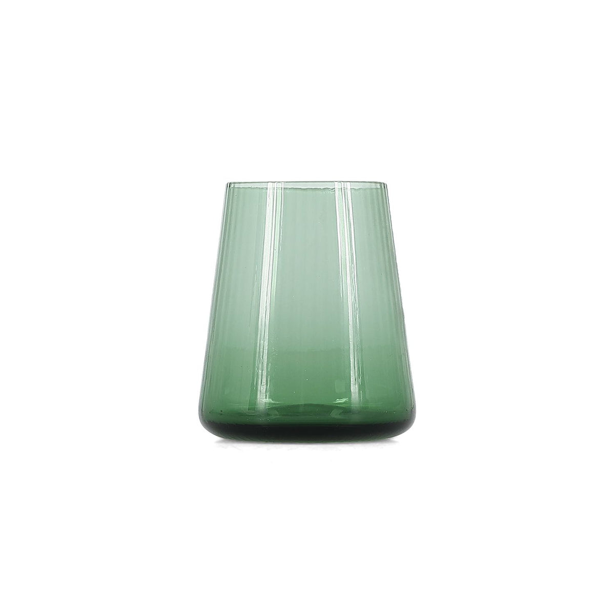 S|P Collection - Glas 30cl donkergroen Ray - Set van 4