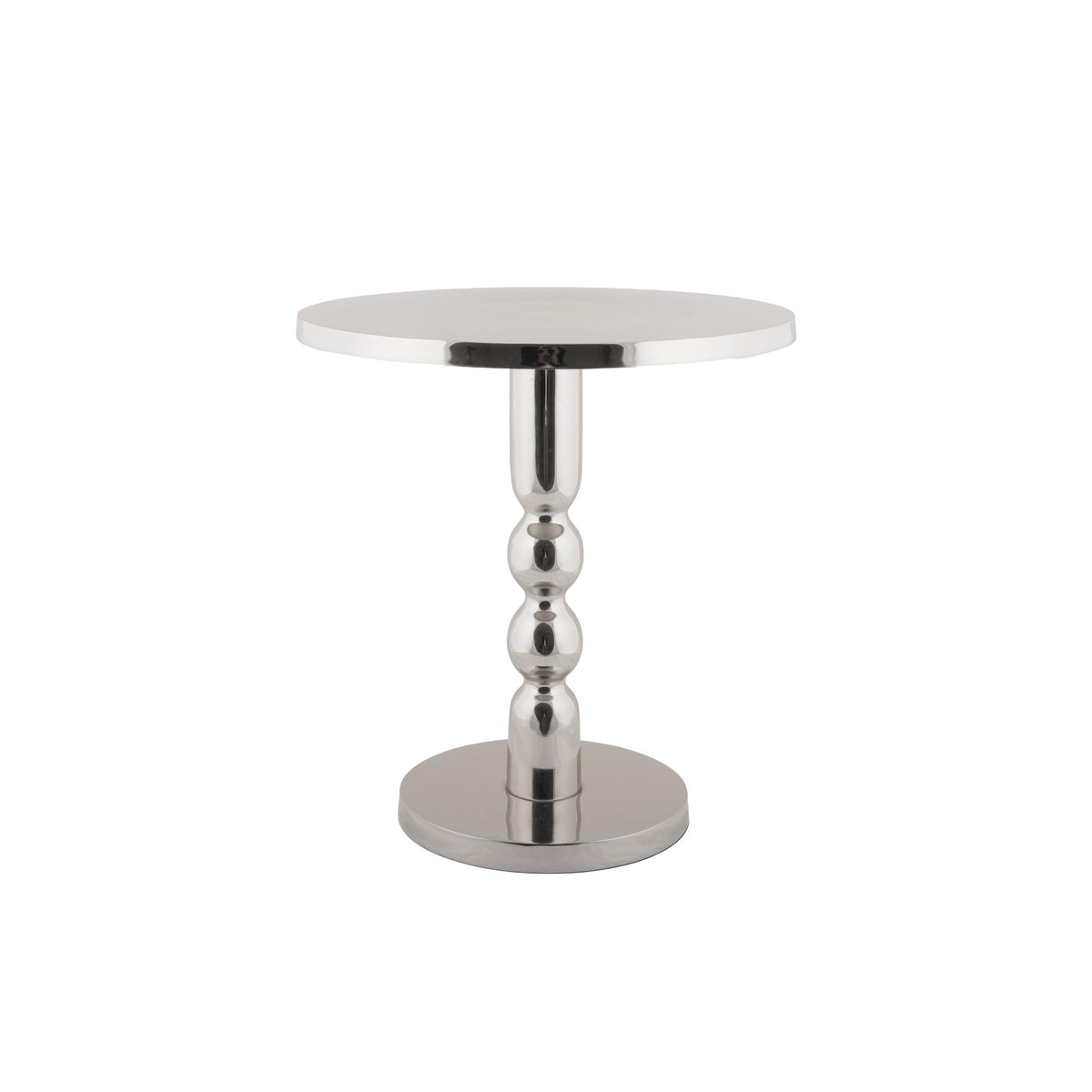 Leitmotiv bijzettafel Sheen - zilver - Ø39.5cm