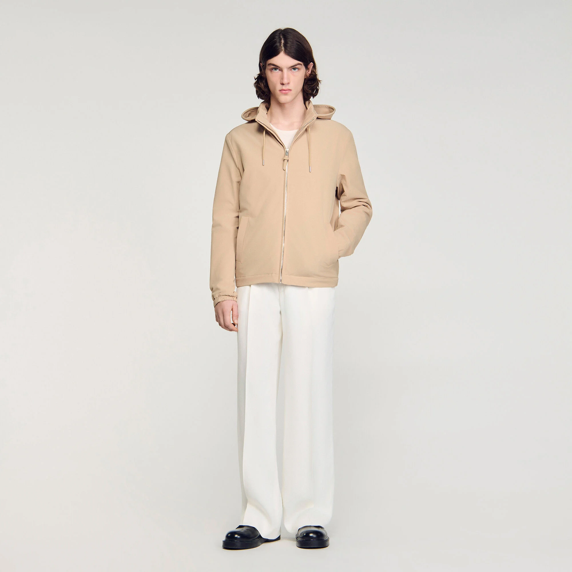 Blouson zippé à capuche