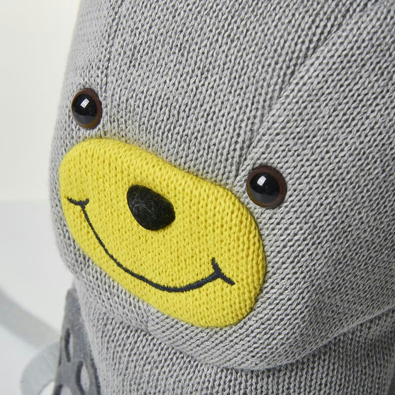 MOCHILAS - Sac à dos 100% coton ours gris