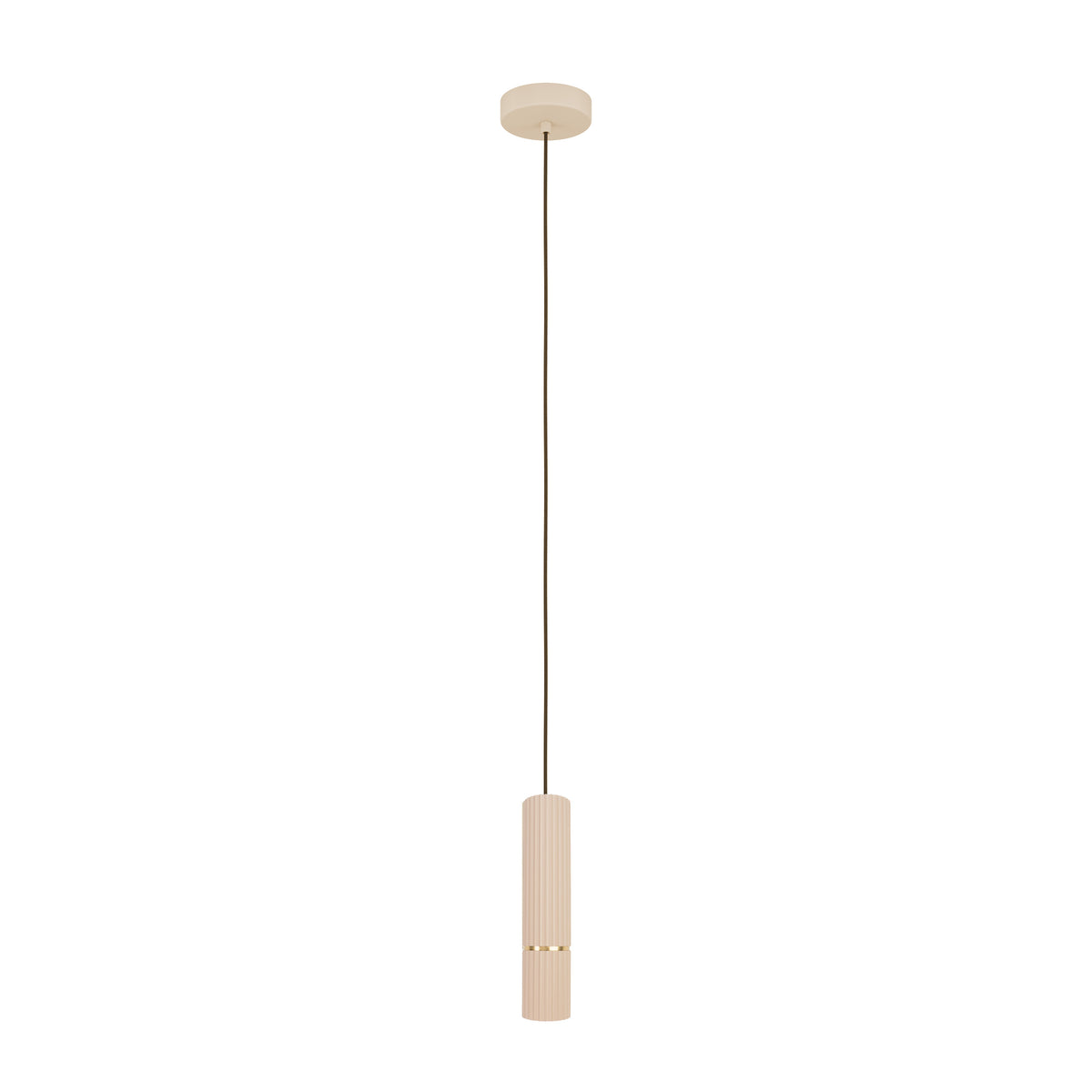 EGLO hanglamp Caminia - gu10 - ø 6 cm - zandkleur/beige/goud