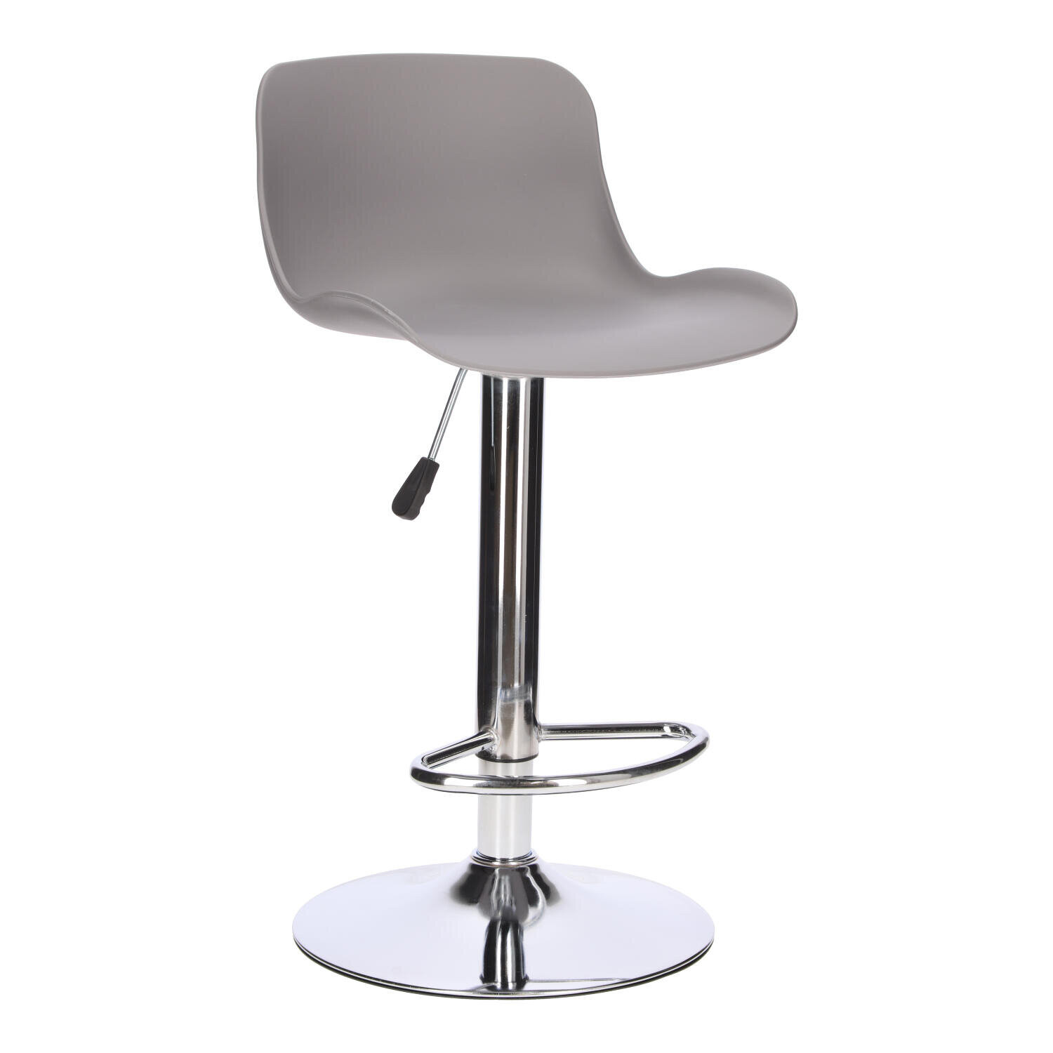 STOŁEK BAROWY Inge REGULOWANY 60-81 cm szary/chrom