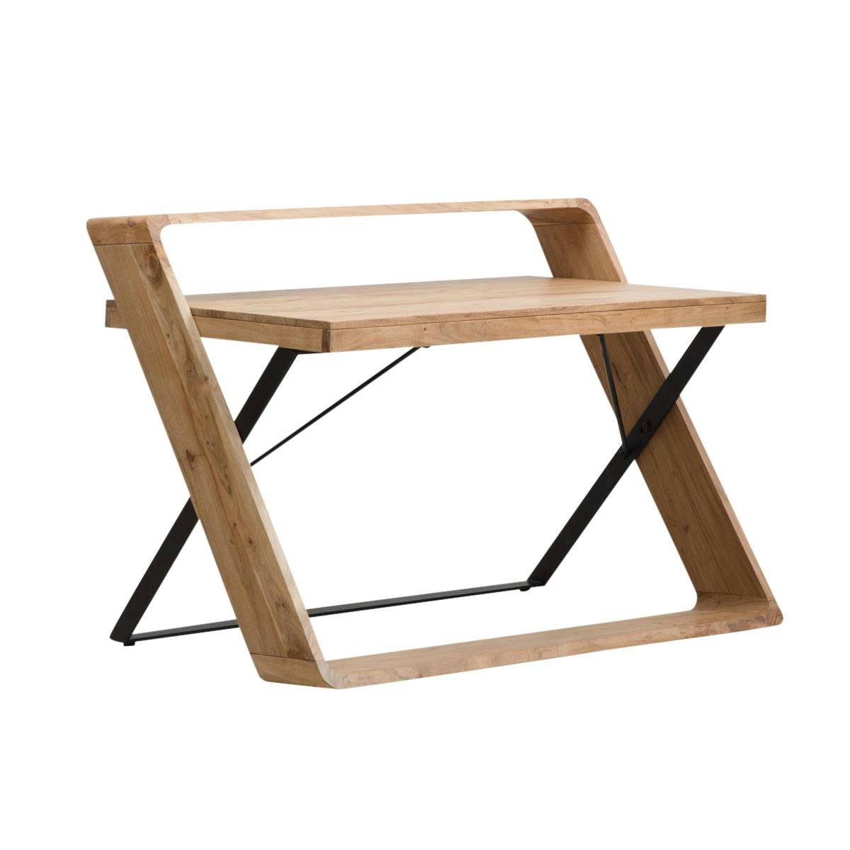 MIM - Table bureau en bois marron 120 cm
