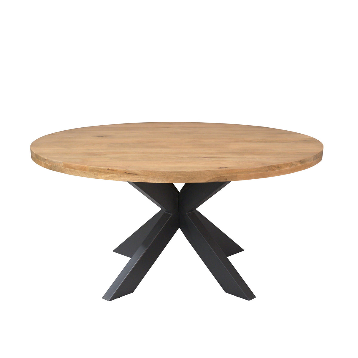 Starfurn Eettafel Dakota - Rond Naturel Hout - Ø150x76cm