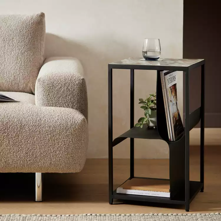 Habitat Sarai Side Table - Black