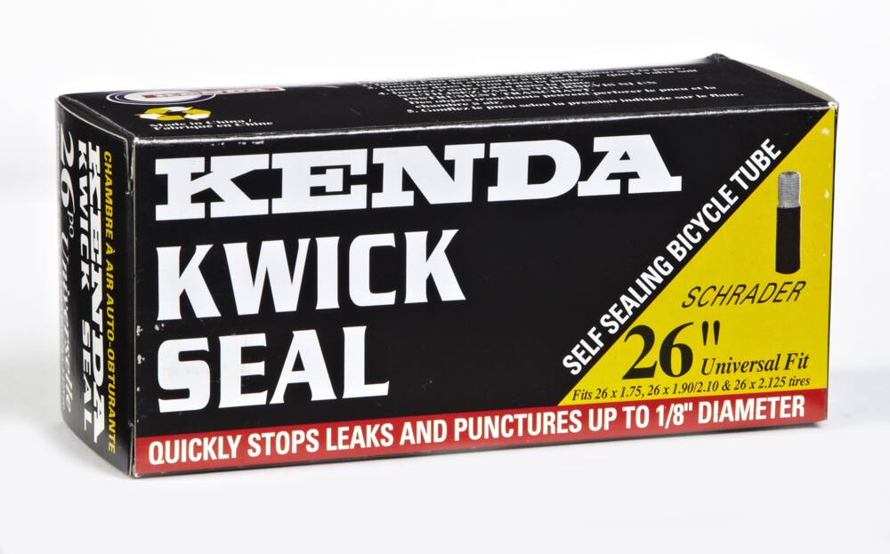 Kenda A/V Schrader Valve Self-Sealing Bike Tire Tube, 26X1.9/2.125-in