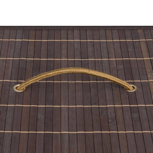 NNEVL Bamboo Laundry Basket Brown 72 L