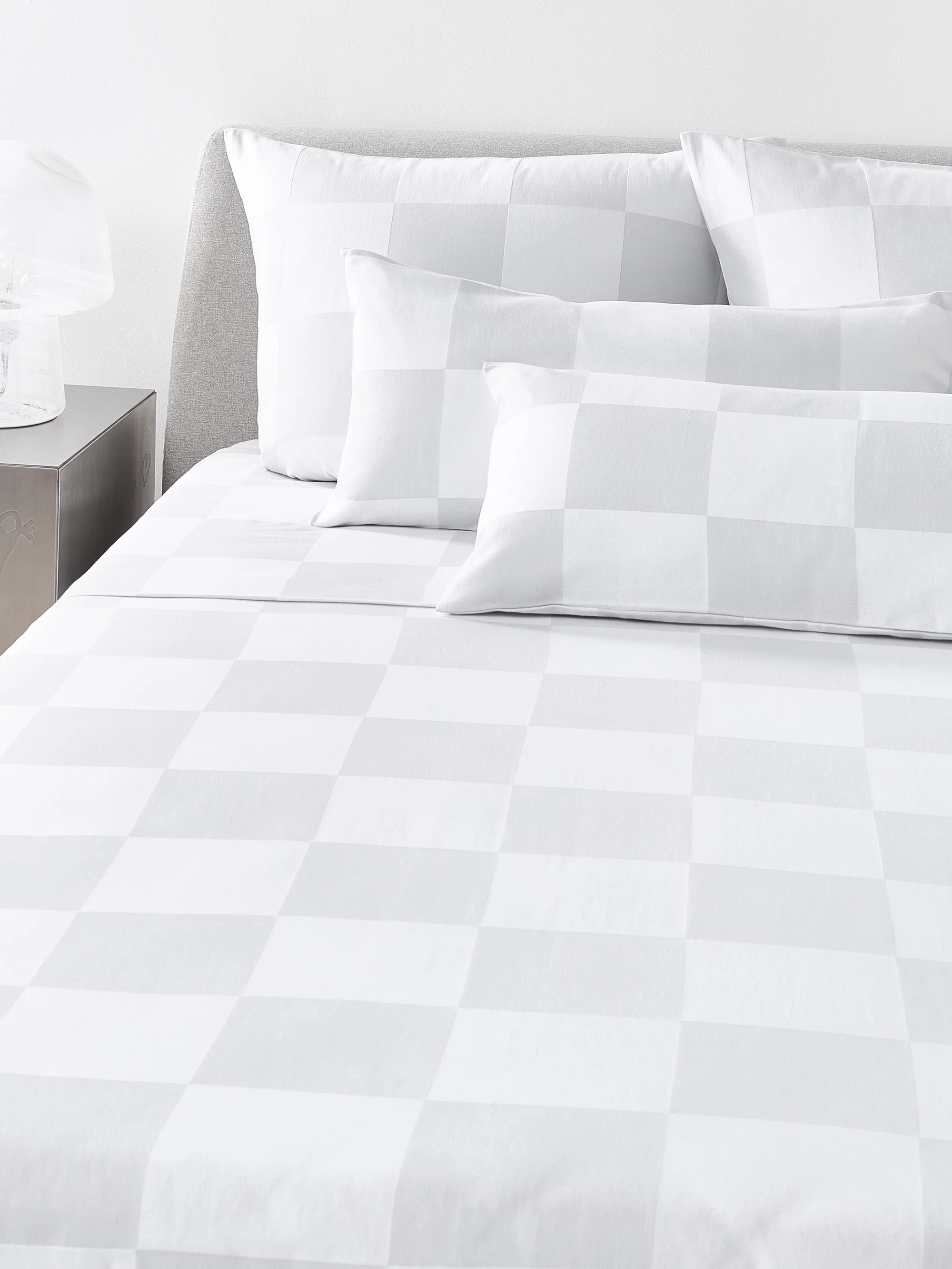 Westwing | Crosby Studios, Kariertes Baumwoll-Betttuch Damier