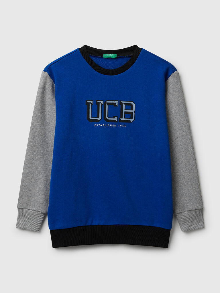 Cotton sweatshirt with logo