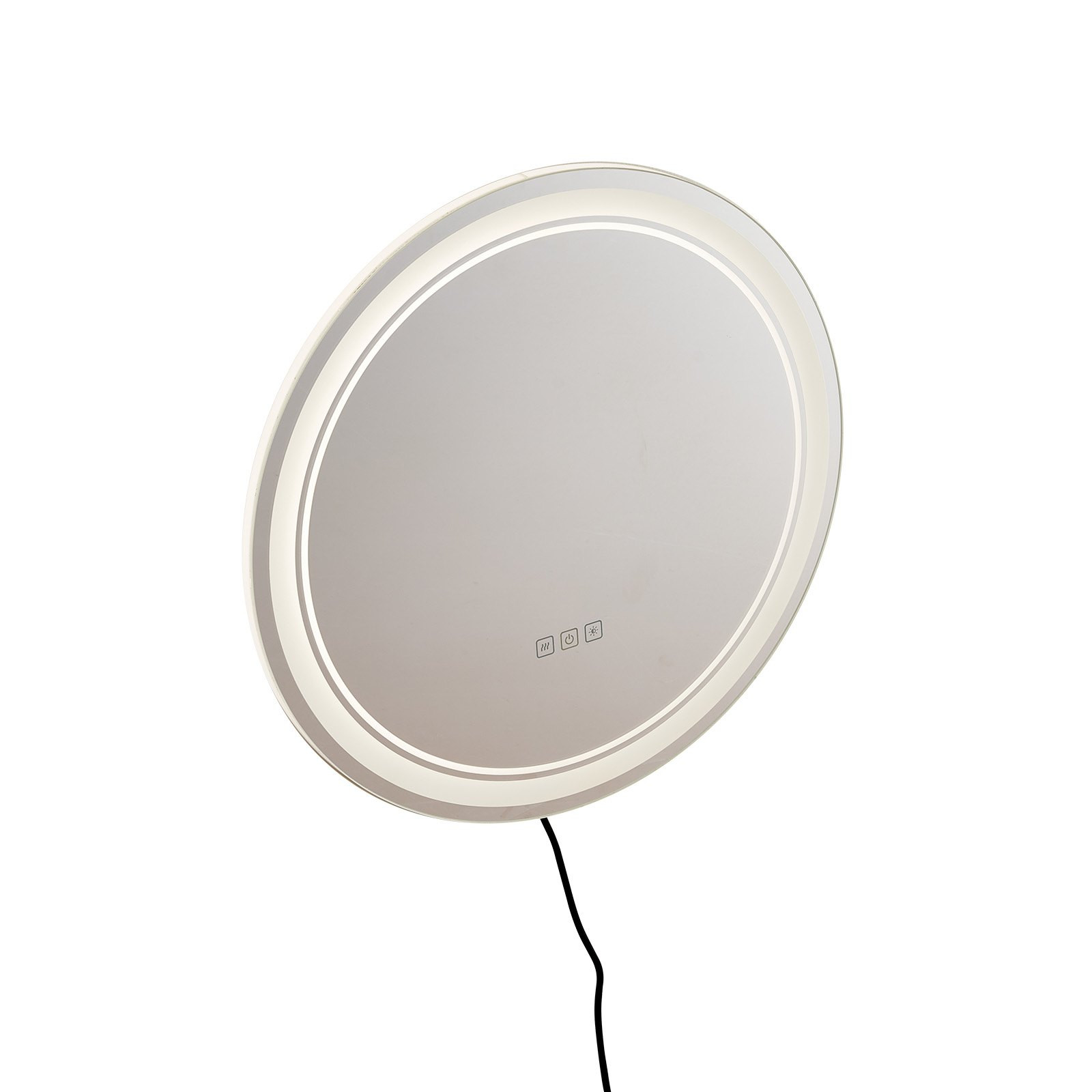 Okrągłe Lustro LED do Łazienki 60 cm z Podświetleniem i Funkcją Anti-Fog