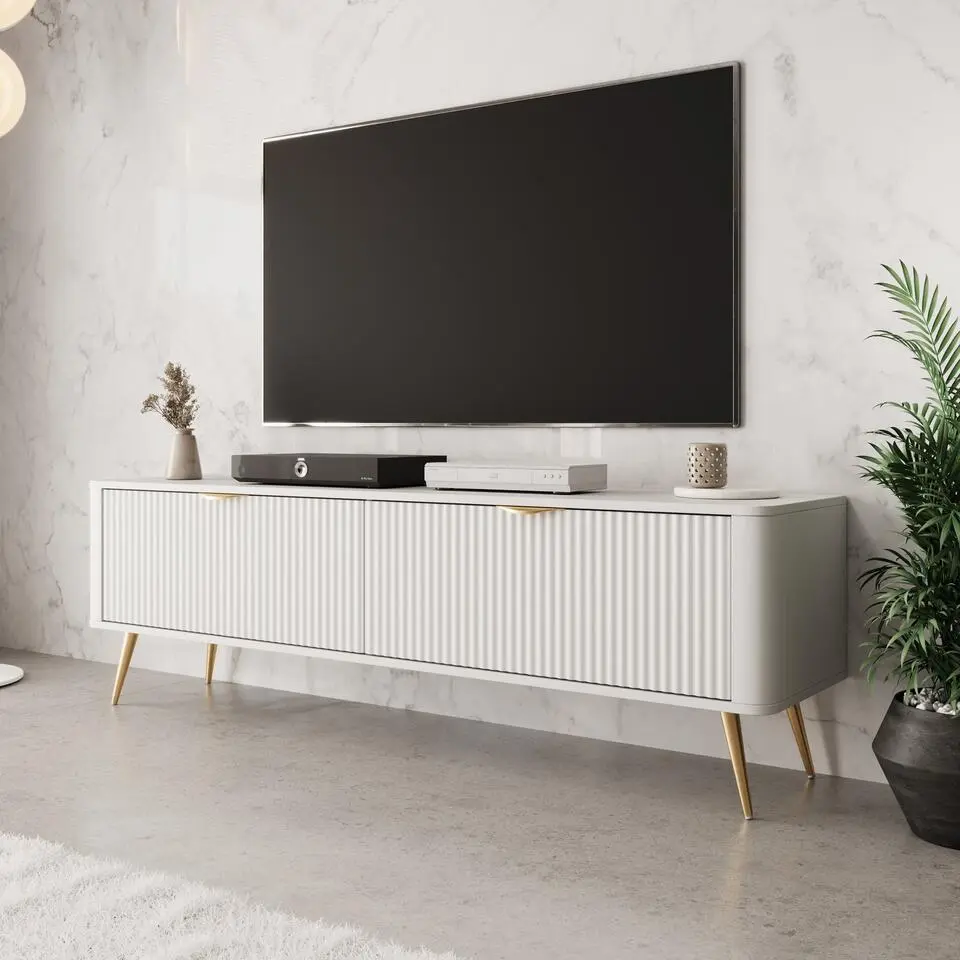 Meubella - TV-Meubel Lima - Wit - 163 cm