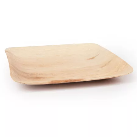 Talerz płytki kwadratowy 24 cm z liści palmowych - EM.LP.TKW24
