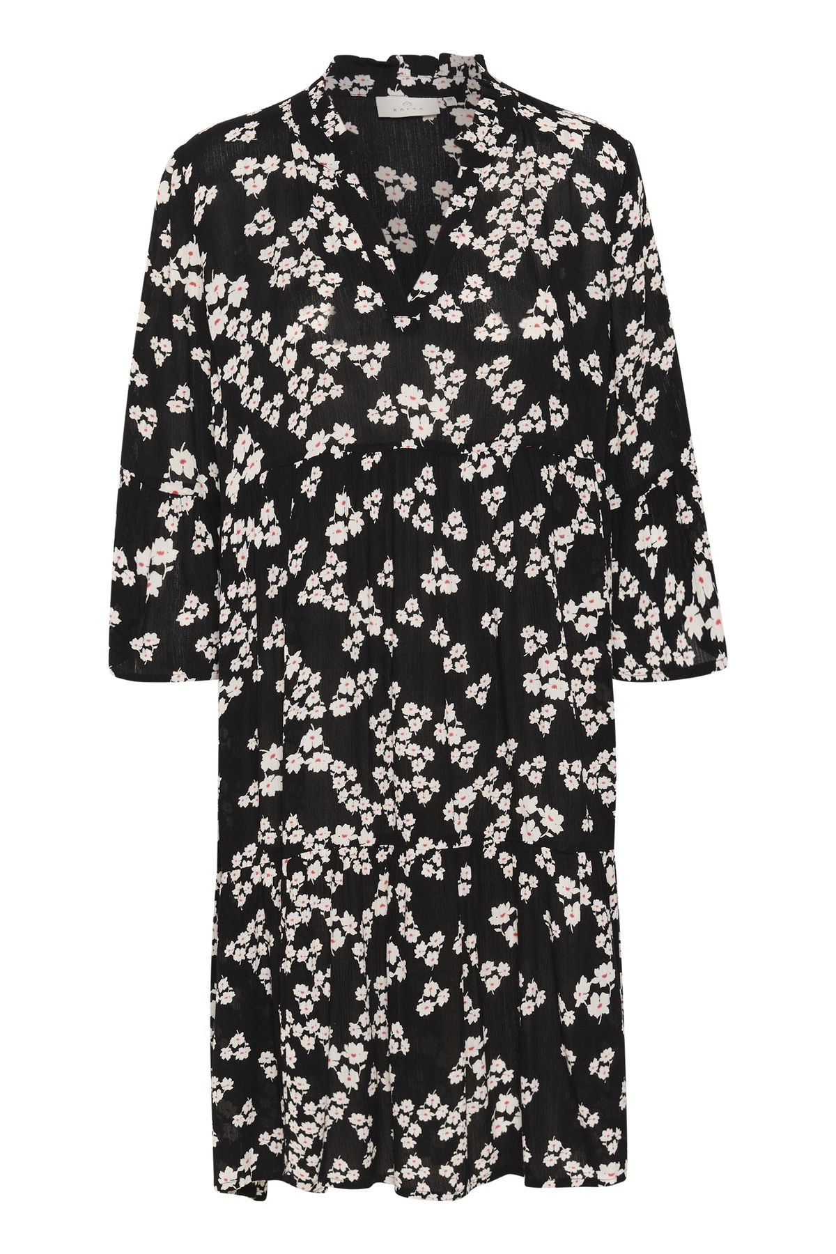 Kaffe Hera V-Neck Knee-Length Printed Dress