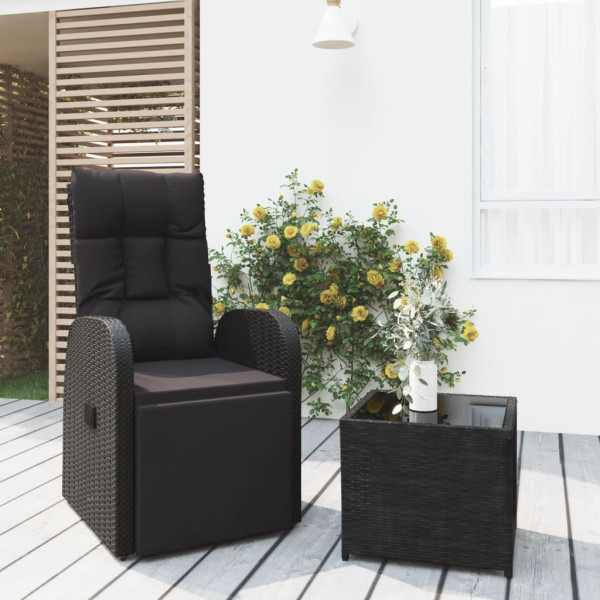 Zestaw Mebli Ogrodowych Stół Krzesła Rattan Poduszki Na Balkon Na Patio